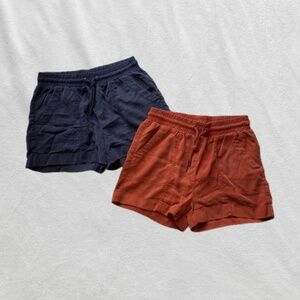 navy blue and burnt umber orange Wild Fable Target shorts bundle